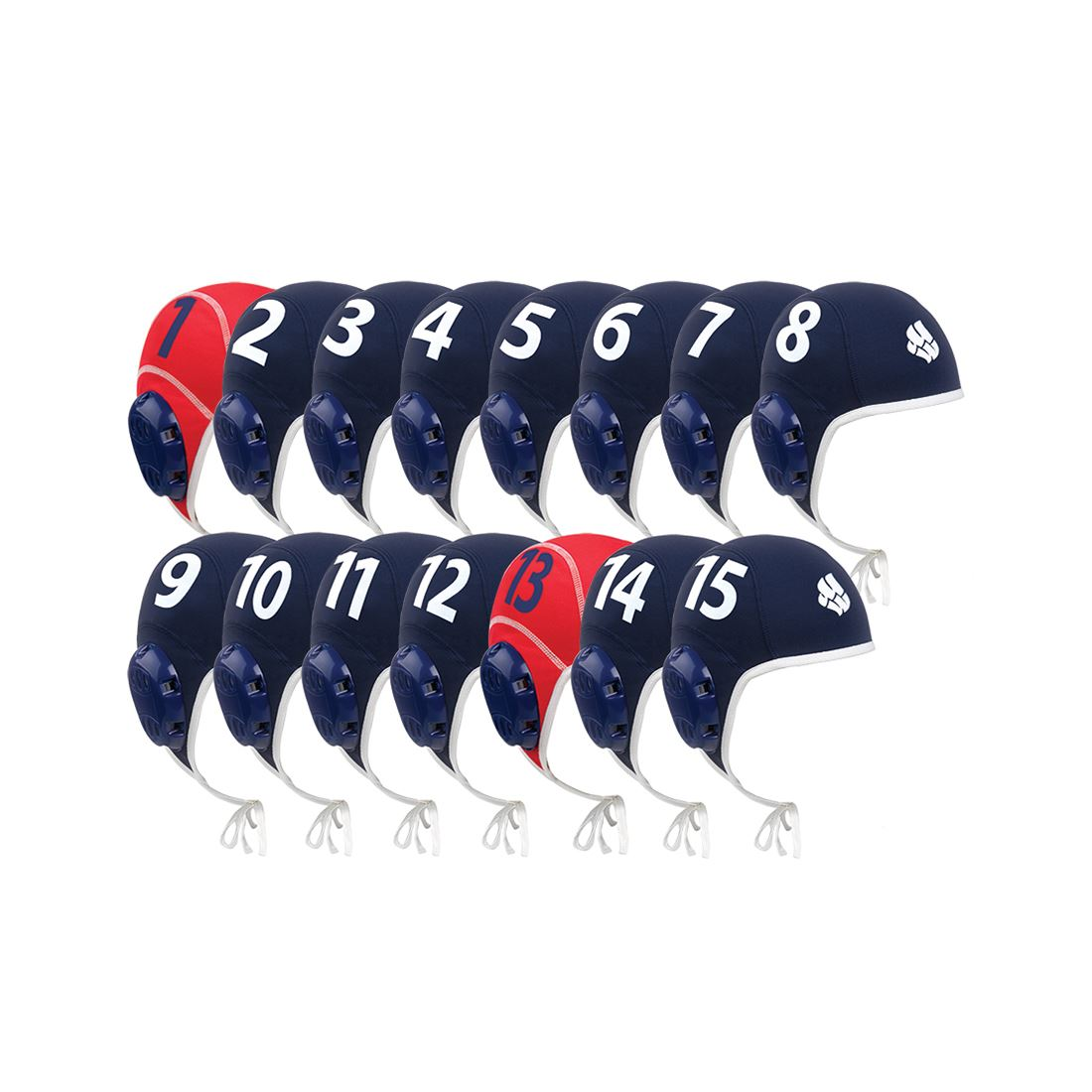 Waterpolo Caps Mesh Team Set - Madwave (Set of 15)