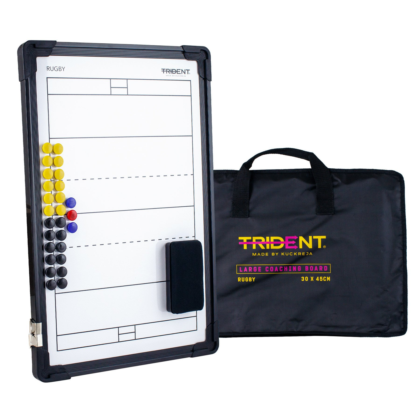 Magnetic Coaching Board (Rugby) - Trident Large KQ