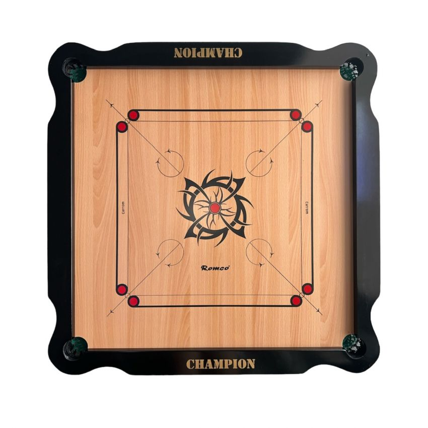 Carrom Board + Striker + Seed - Romco Champion QE