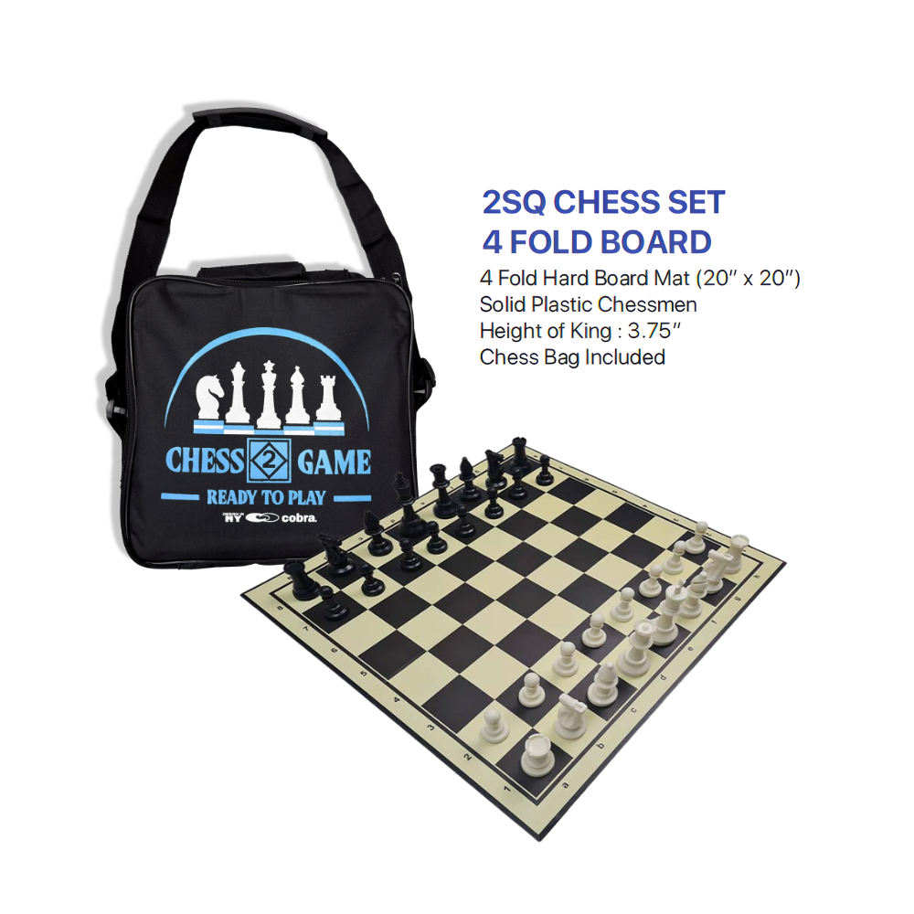Chess Set - 2SQ 4 Fold Mat + Bag CQ
