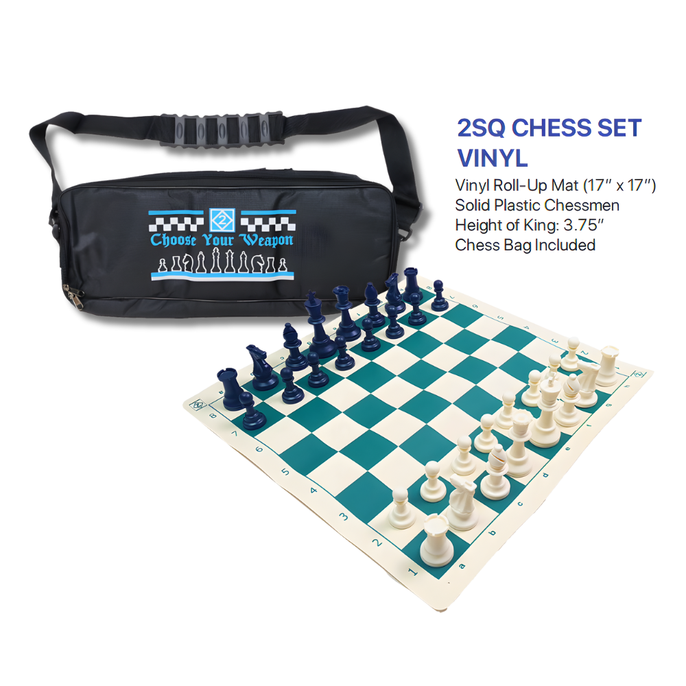 Chess Set - 2SQ Vinyl Mat + Bag CQ