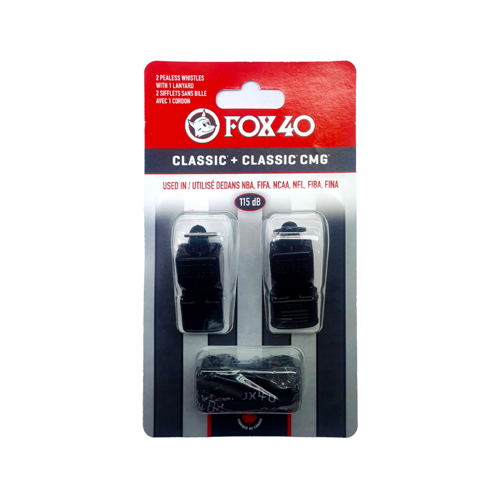 Whistle (Twin Pack) - Fox 40 Classic + Classic CMG (115dB) CQ