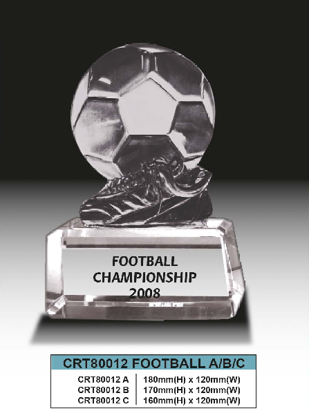 Crystal Trophy Football - CRT80012