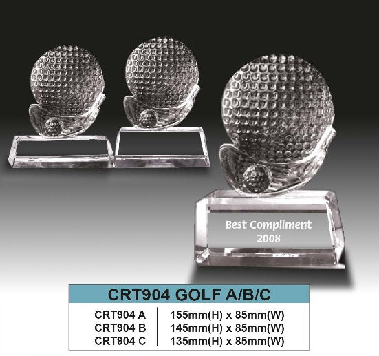Crystal Trophy Golf - CRT904