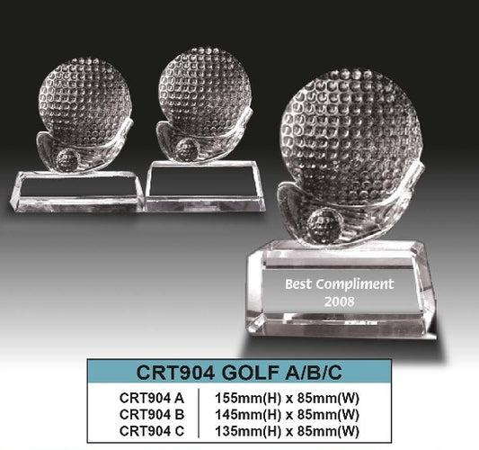 Crystal Trophy Golf - CRT904