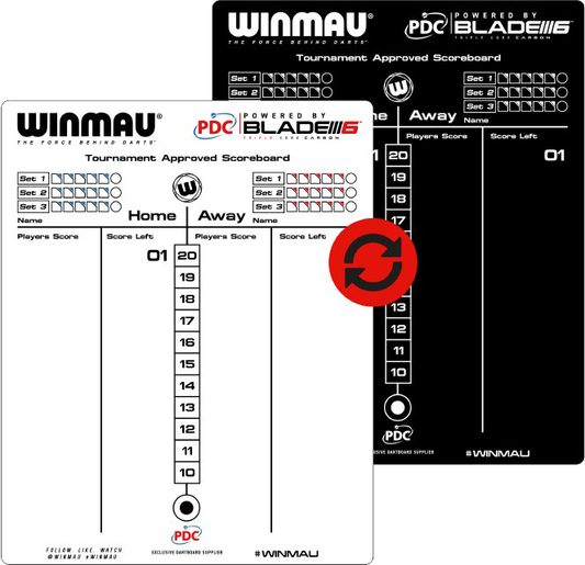 Dart Scoreboard - Winmau Dry Wipe CQ