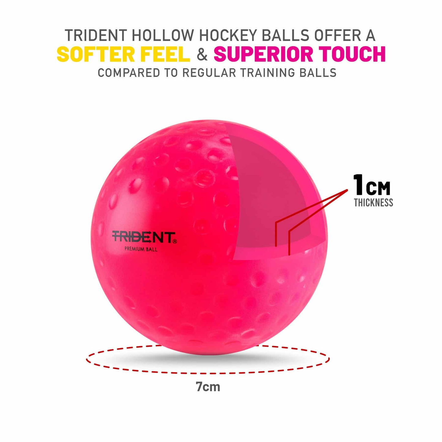 Hockey Ball (Dimple) - Trident Premium (1pc) KQ