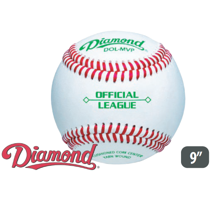 Baseball Ball 9" - Diamond Duracover DOL-MVP Official League CQ