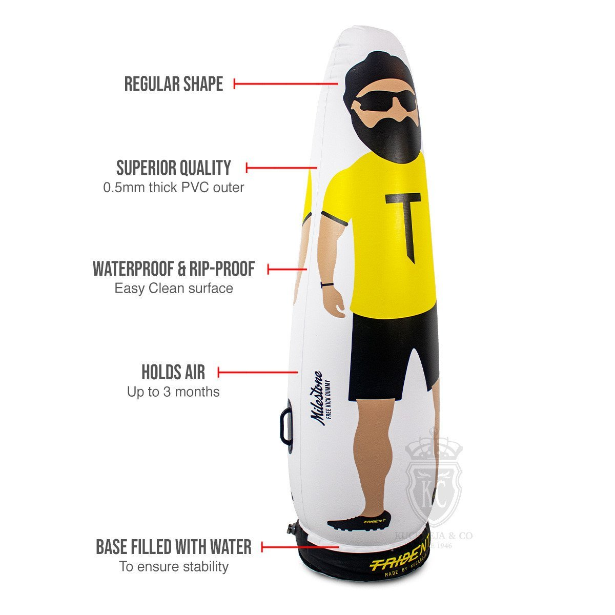 Freekick Dummy - Trident Milestone Inflatable (1.75m) KQ