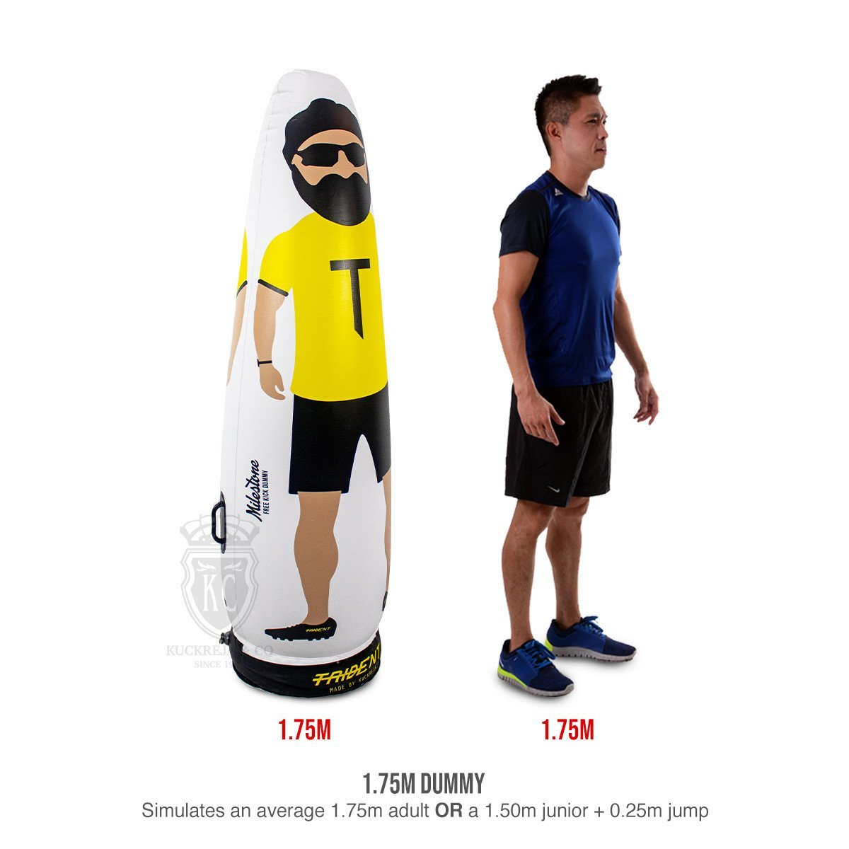 Freekick Dummy - Trident Milestone Inflatable (1.75m) KQ