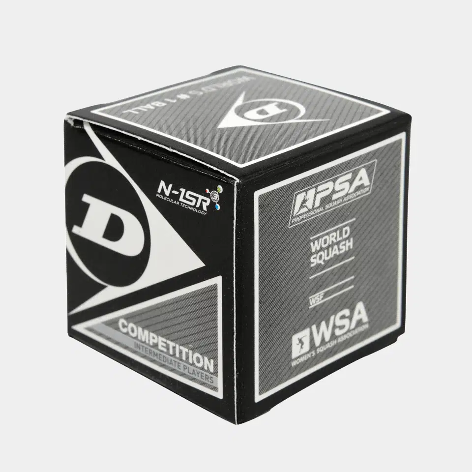 Squash Ball - Dunlop Competition (1 Dot Yellow) YZ