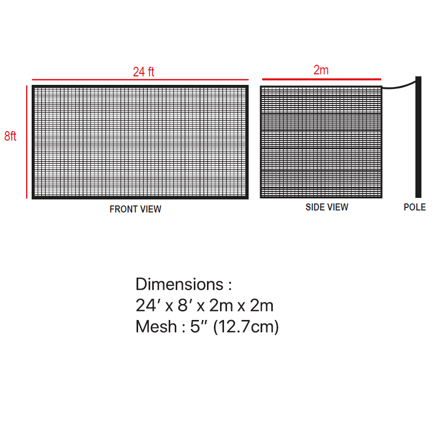 Football Net - GTO GT40 EURO (24' x 8') CQ