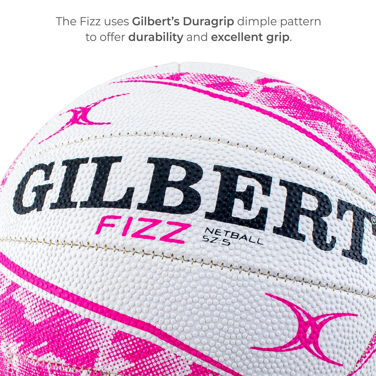 Netball Ball Size 5 - Gilbert Fizz Match KQ