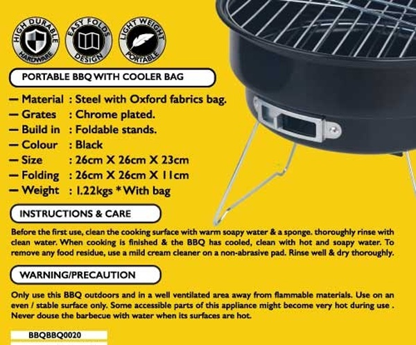 BBQ Grill - FREELIFE BBQ0020 Portable FZ