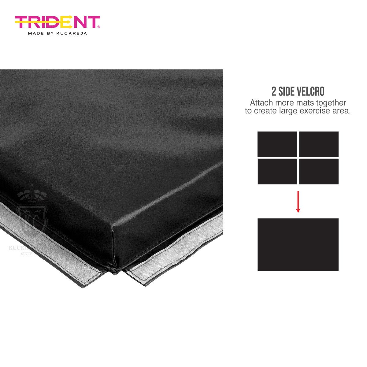 Gym Mat + Velcro - Trident Master (180cm x 120cm) KQ