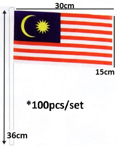 Hand Flag Medium 100pcs - HMFLAG PZ