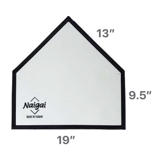 Softball Home Plate - Naigai + Black Edge CQ KQ