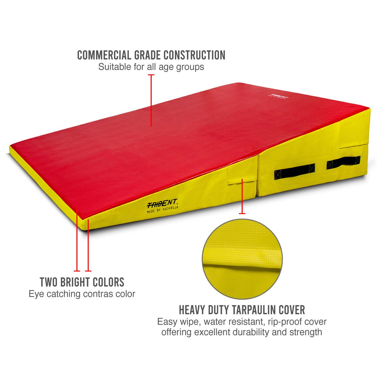 Incline Mat - Trident Milestone Large (180 x 120 x 40 x 5cm) KQ
