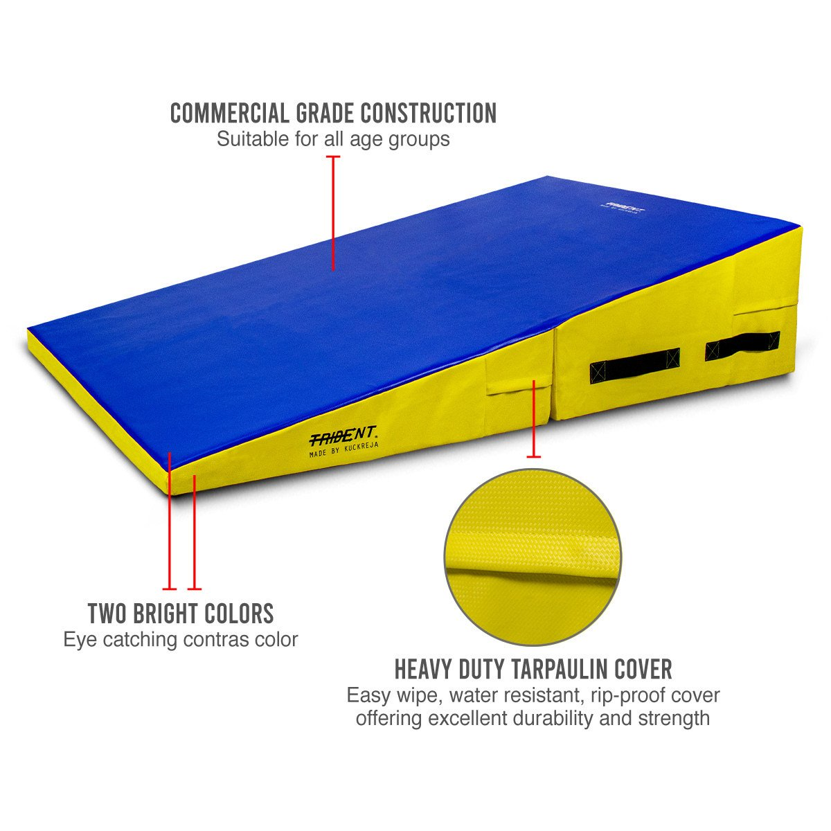 Incline Mat - Trident Milestone Medium (180 x 90 x 40 x 5cm) KQ