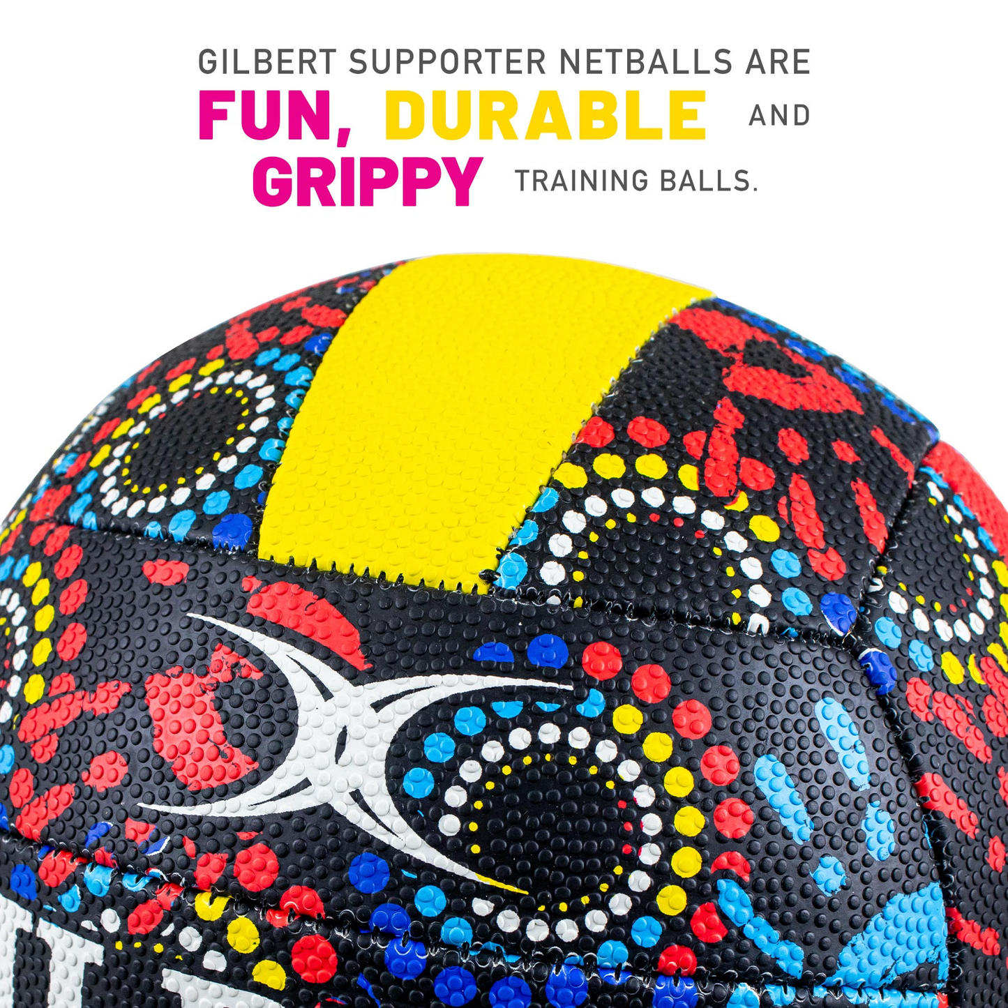 Netball Ball Size 5  - Gilbert Indigenous KQ