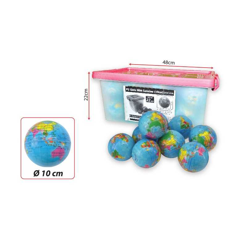 PU Globe with Container - KTSC0159 (22 Globes) MZ