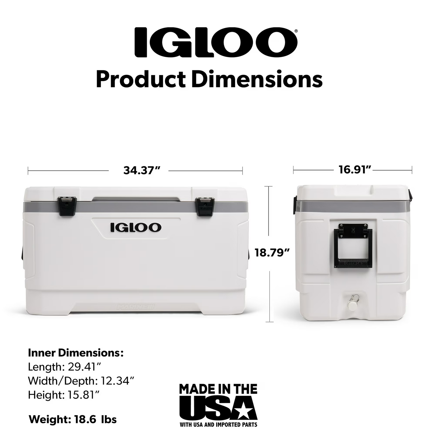 Cooler Box - Igloo Latitude Marine Ultra 100QT (94L) UQ