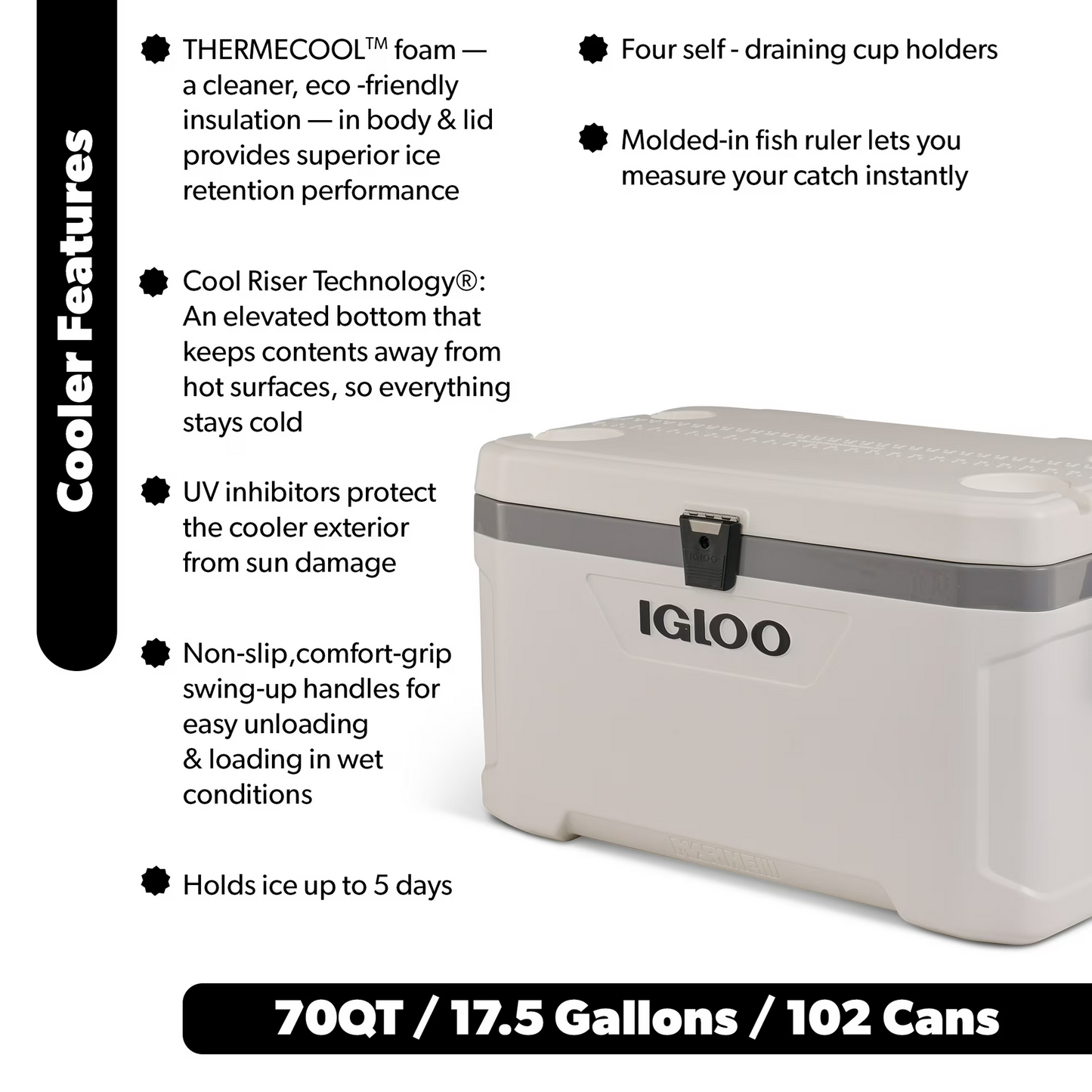 Cooler Box - Igloo Latitude Marine Ultra 70QT (66L) UQ