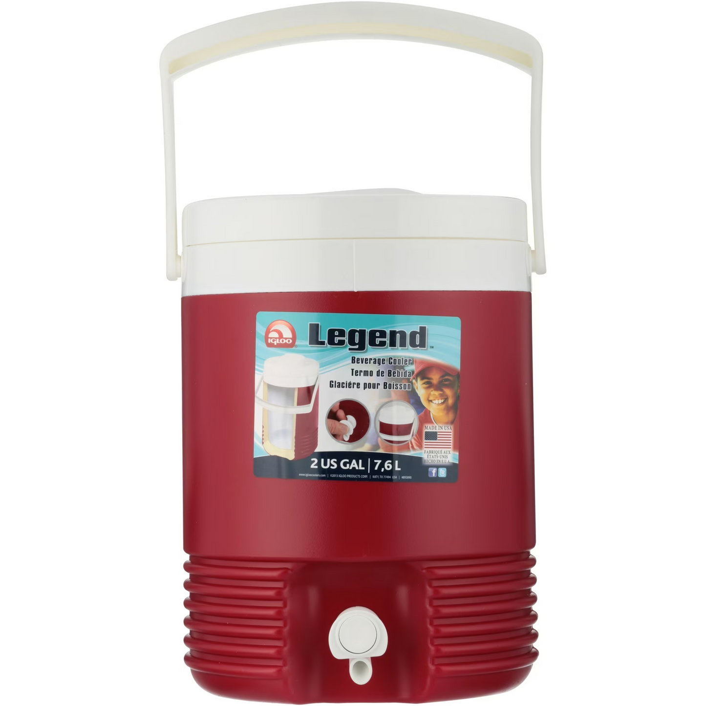 Cooler Jug - Igloo Legend (2 Gallon / 7.6L) Red UQ