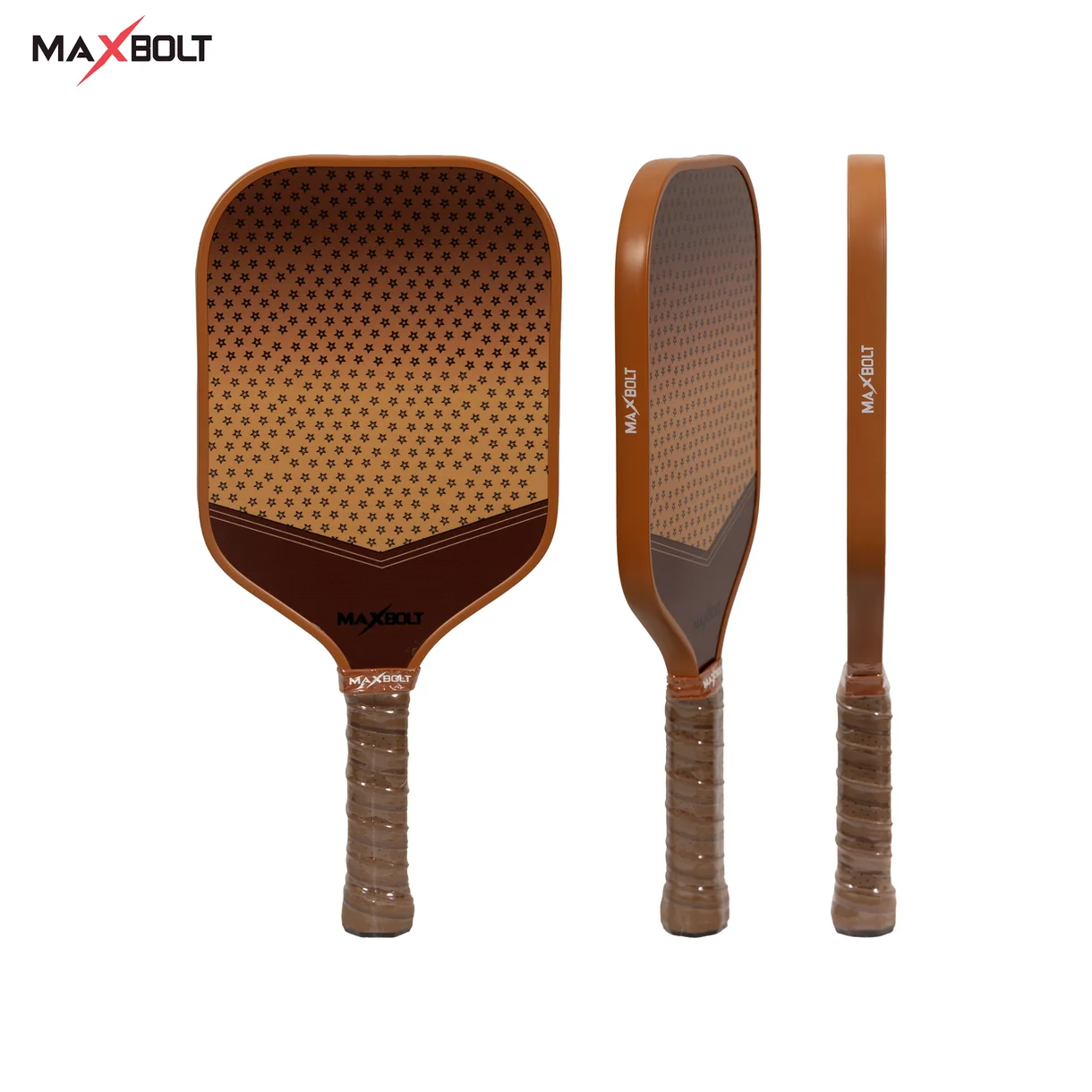 Pickleball Paddle Fiberglass - Maxbolt LV (Free 2pcs Ball + Grip + Nylon Bag) PQ