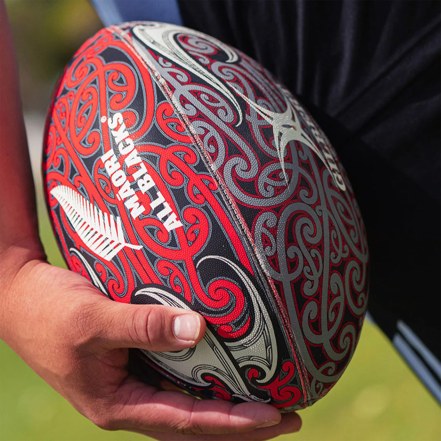 Rugby Ball Size 5 - Gilbert All Blacks Māori KQ