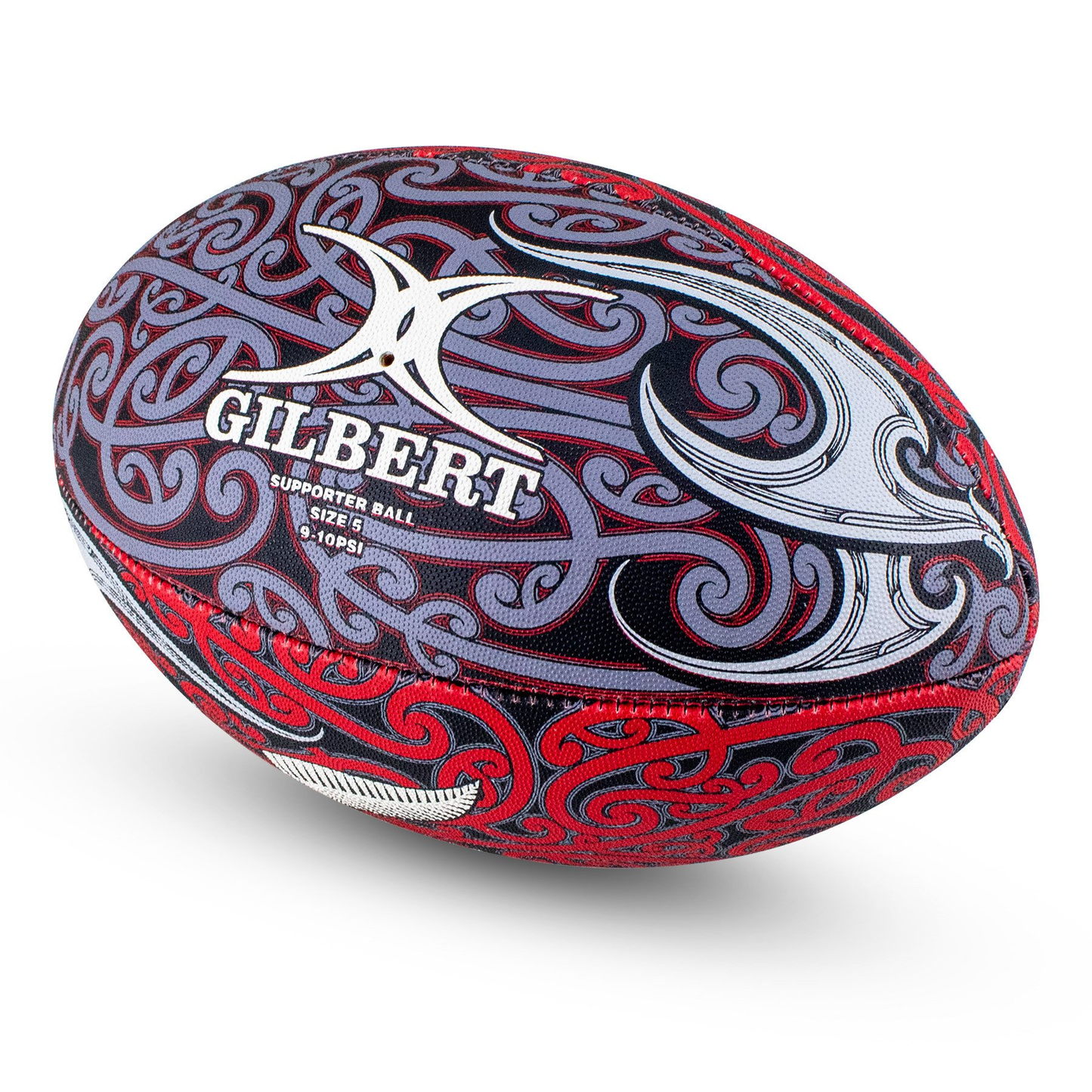 Rugby Ball Size 5 - Gilbert All Blacks Māori KQ