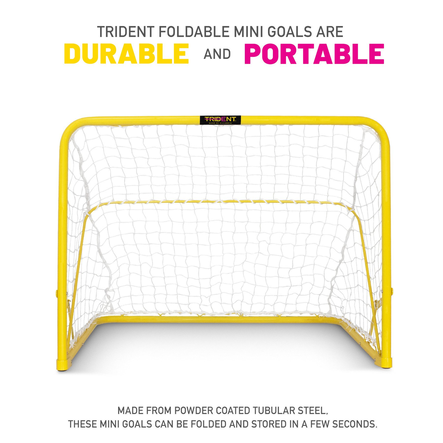 Mini Goal Post - Trident Foldable Steel (0.9m x 0.7m) KQ