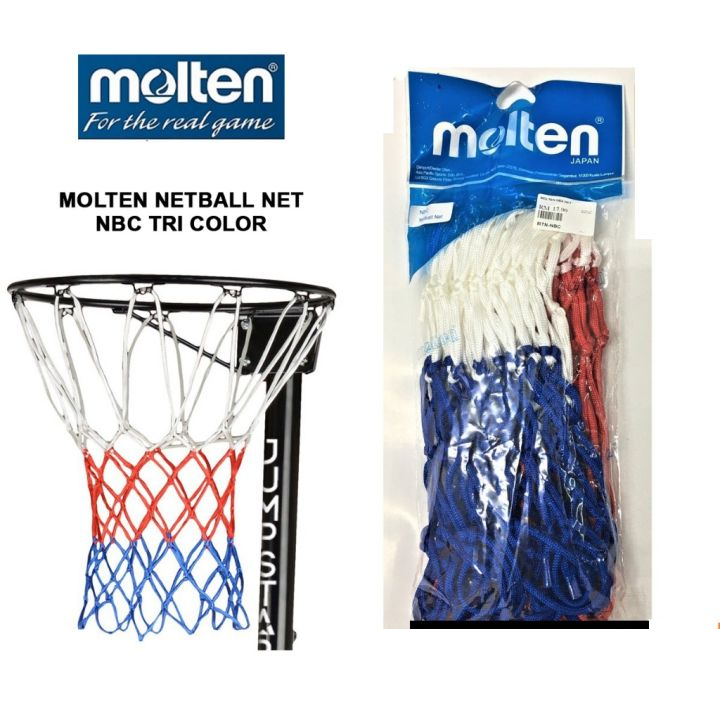 Netball Net - Molten NBC (Tri-Color) (1 Pair)