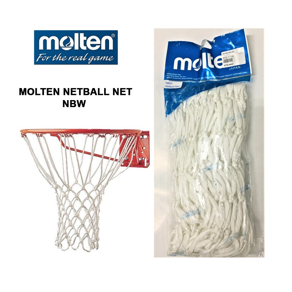 Netball Net - Molten NBW (All White) (1 Pair)