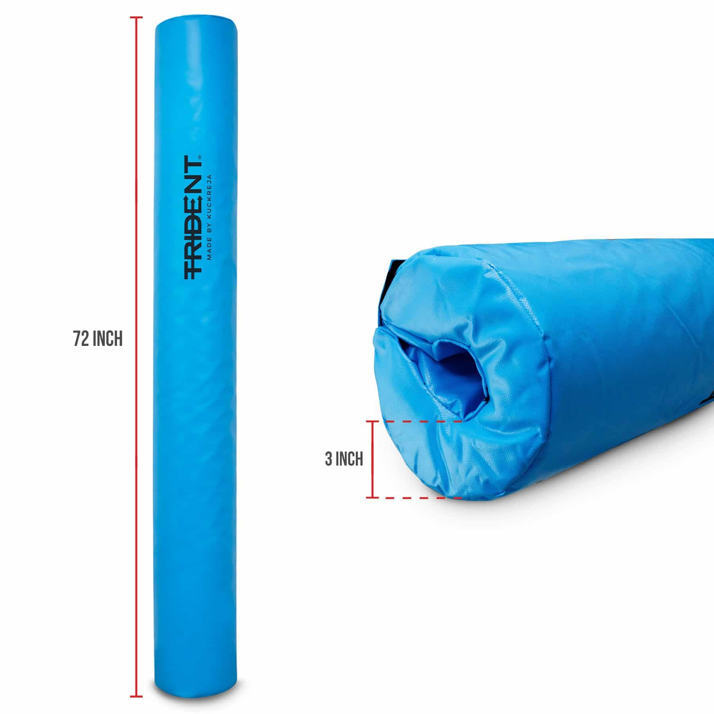 Netball Post Protectors - Trident (6' x 3") Blue (1 Pair) KQ