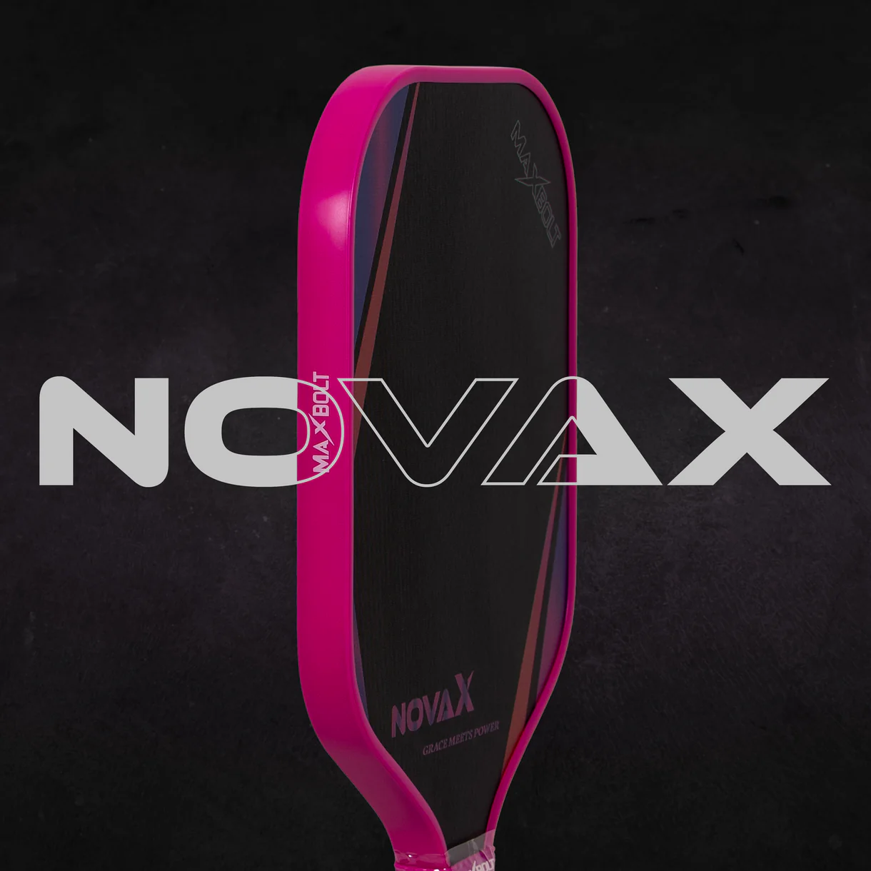Pickleball Paddle Fiberglass - Maxbolt NOVA X (Free 2pcs Ball + Grip + Edge Guard + Slim Bag) PQ