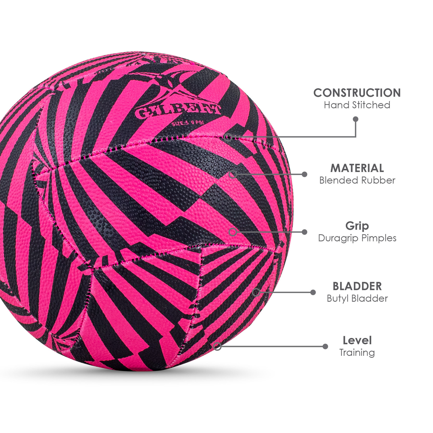 Netball Ball Size 5 - Gilbert Optic KQ