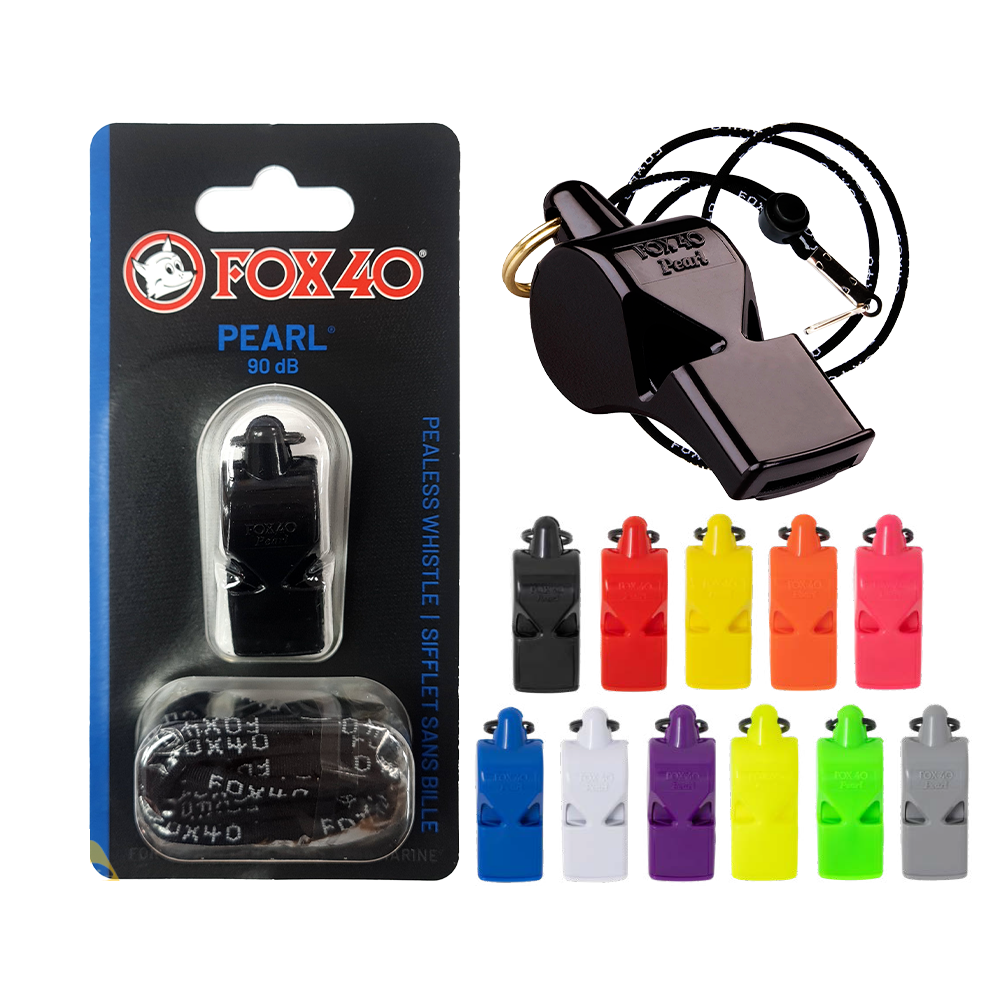 Whistle - Fox 40 Pearl (90dB) + Lanyard CQ