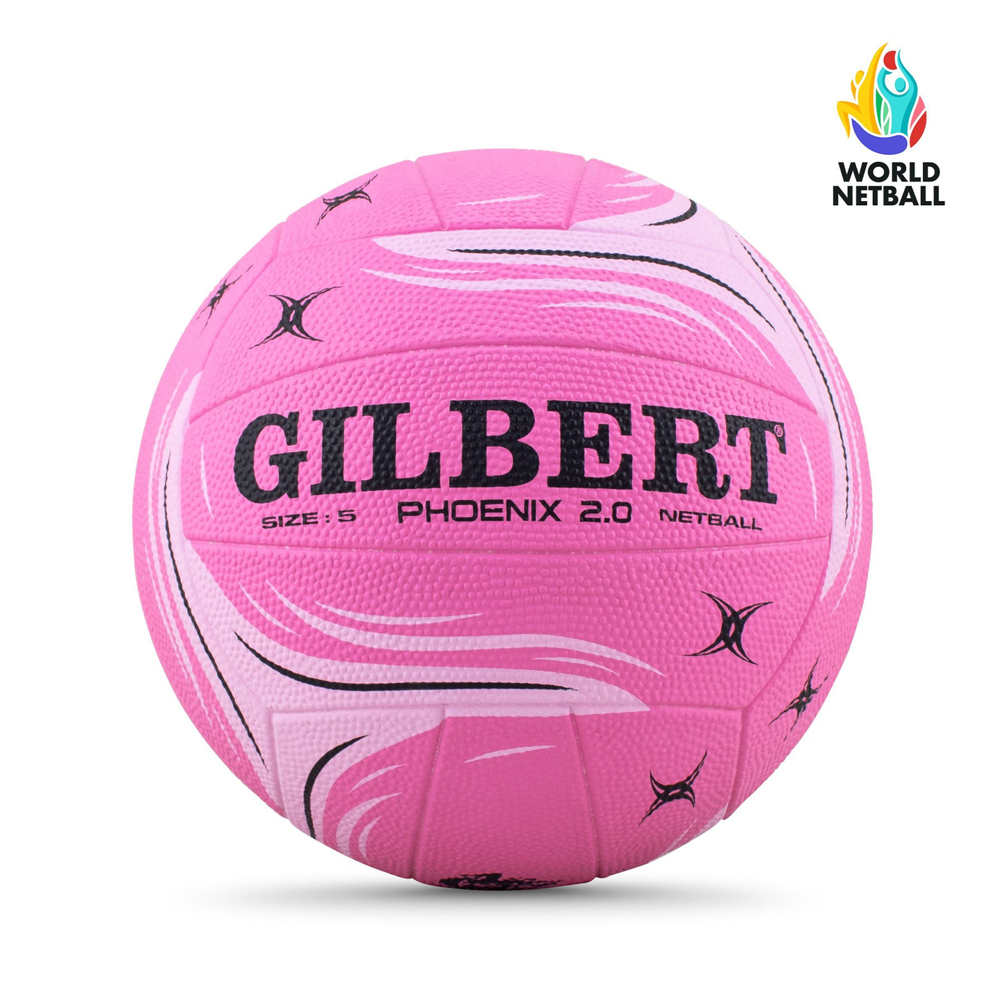 Netball Ball Size 4/5 - Gilbert Phoenix 2.0 Match (Pastel) KQ