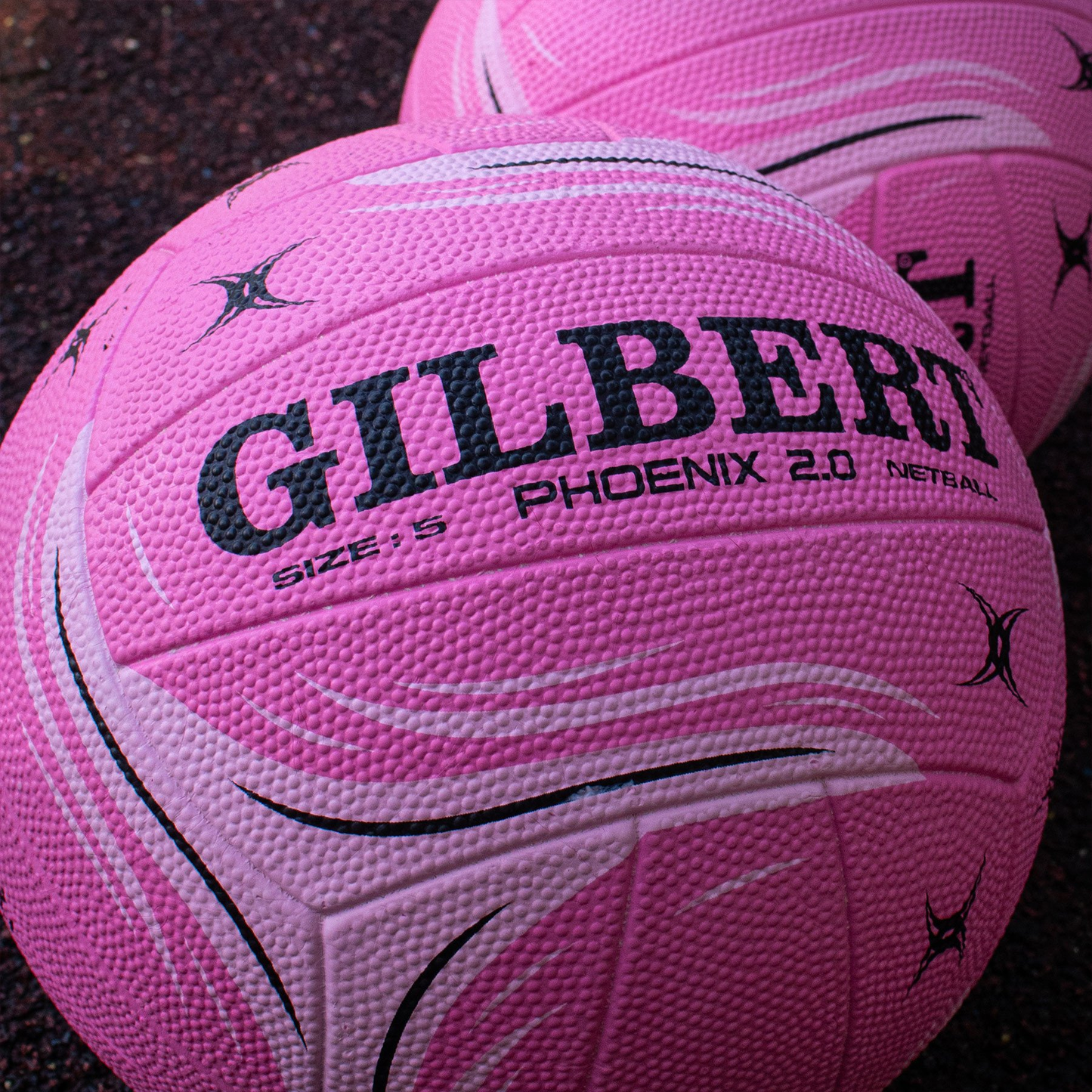 Netball Ball Size 4/5 - Gilbert Phoenix 2.0 Match (Pastel) KQ
