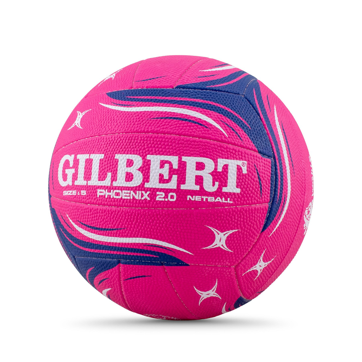 Netball Ball Size 4/5 - Gilbert Phoenix 2.0 Match (Pink) KQ