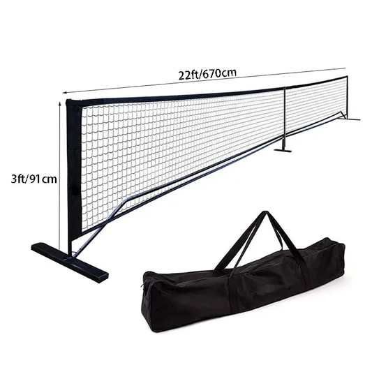 Pickleball Frame With Net - Portable + Carry Bag (22ft/670cm)