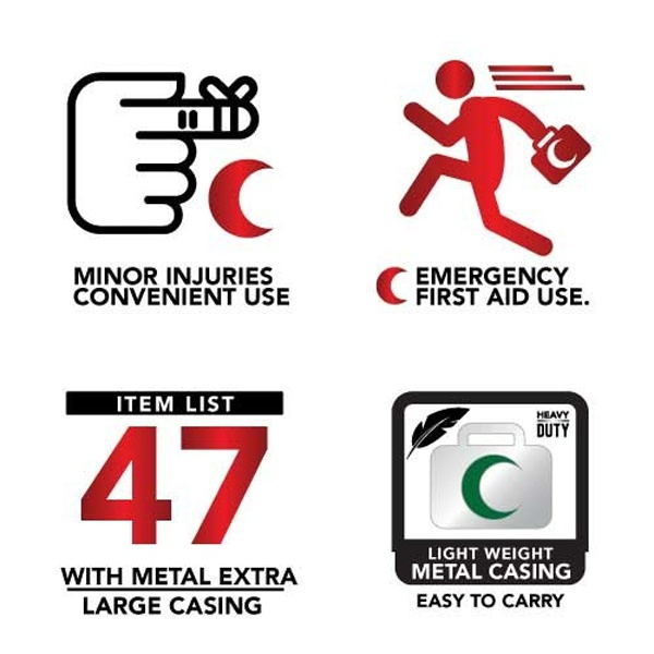 First Aid Kit - PM-03-MXL Metal Extra Large FZ