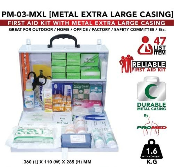 First Aid Kit - PM-03-MXL Metal Extra Large FZ