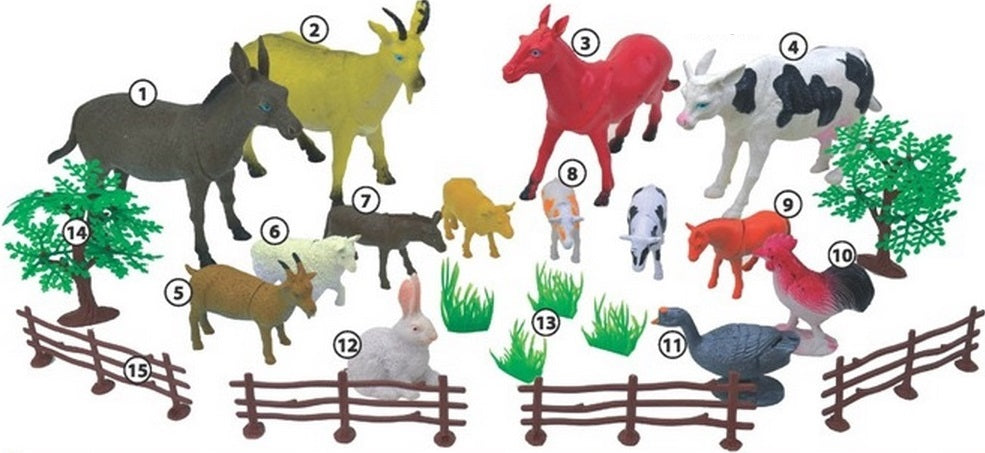 Farm Animals - PMSC0050 (12pcs) MZ