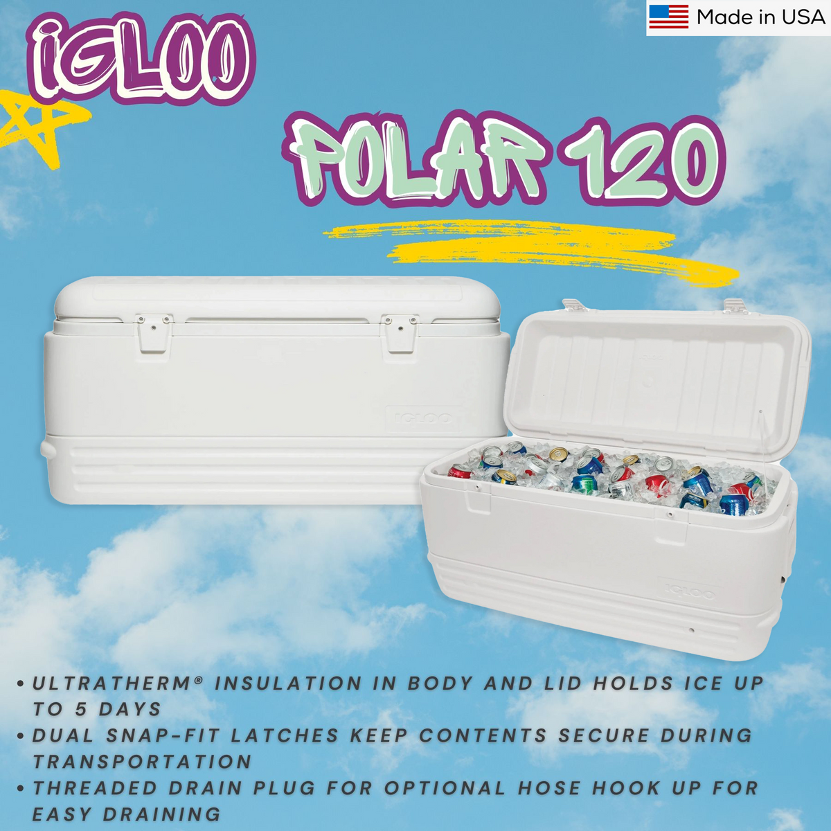 Cooler Box - Igloo Polar 120QT (114L) UQ