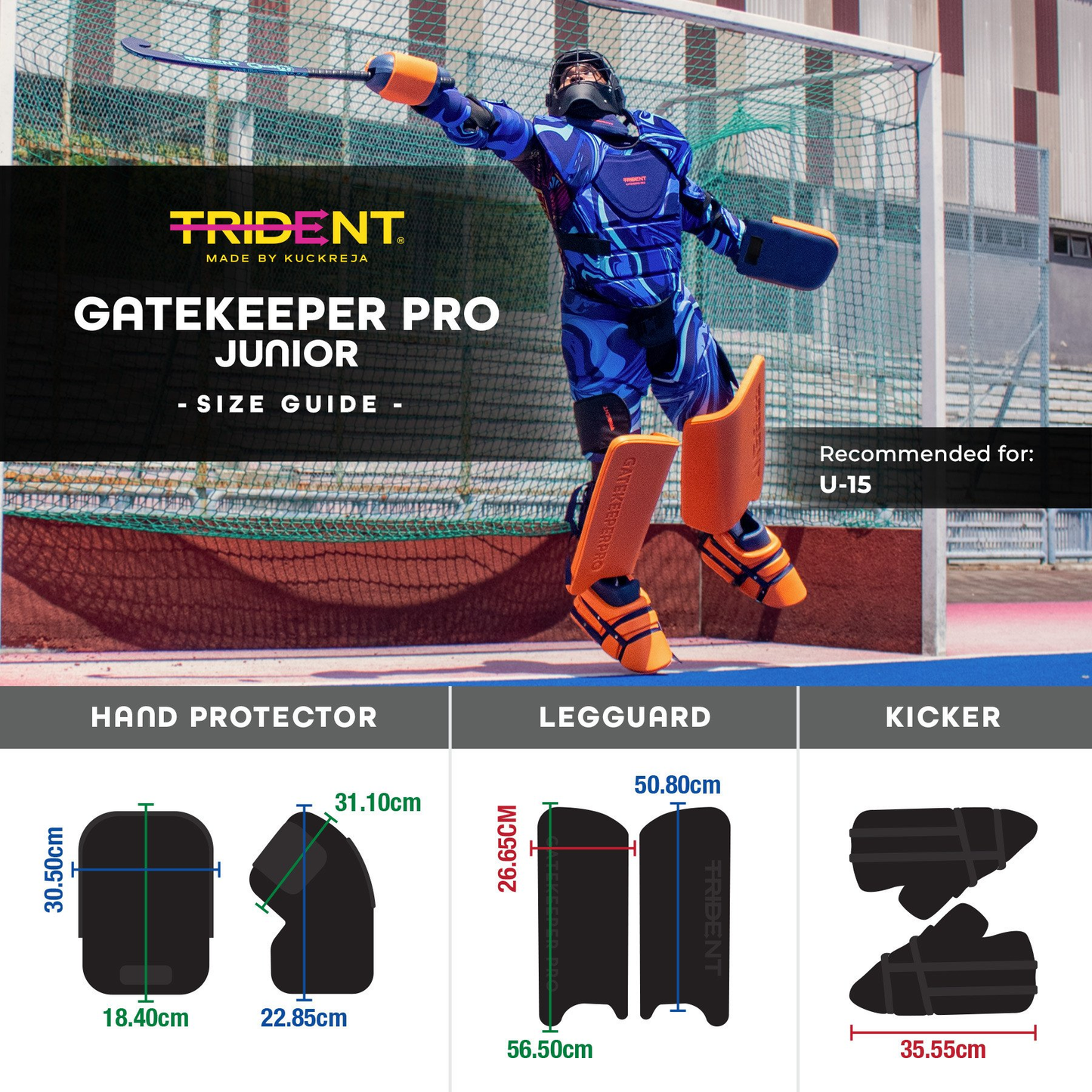 Hockey Goalie Set - Trident New Gatekeeper Pro 2 (Junior) KQ