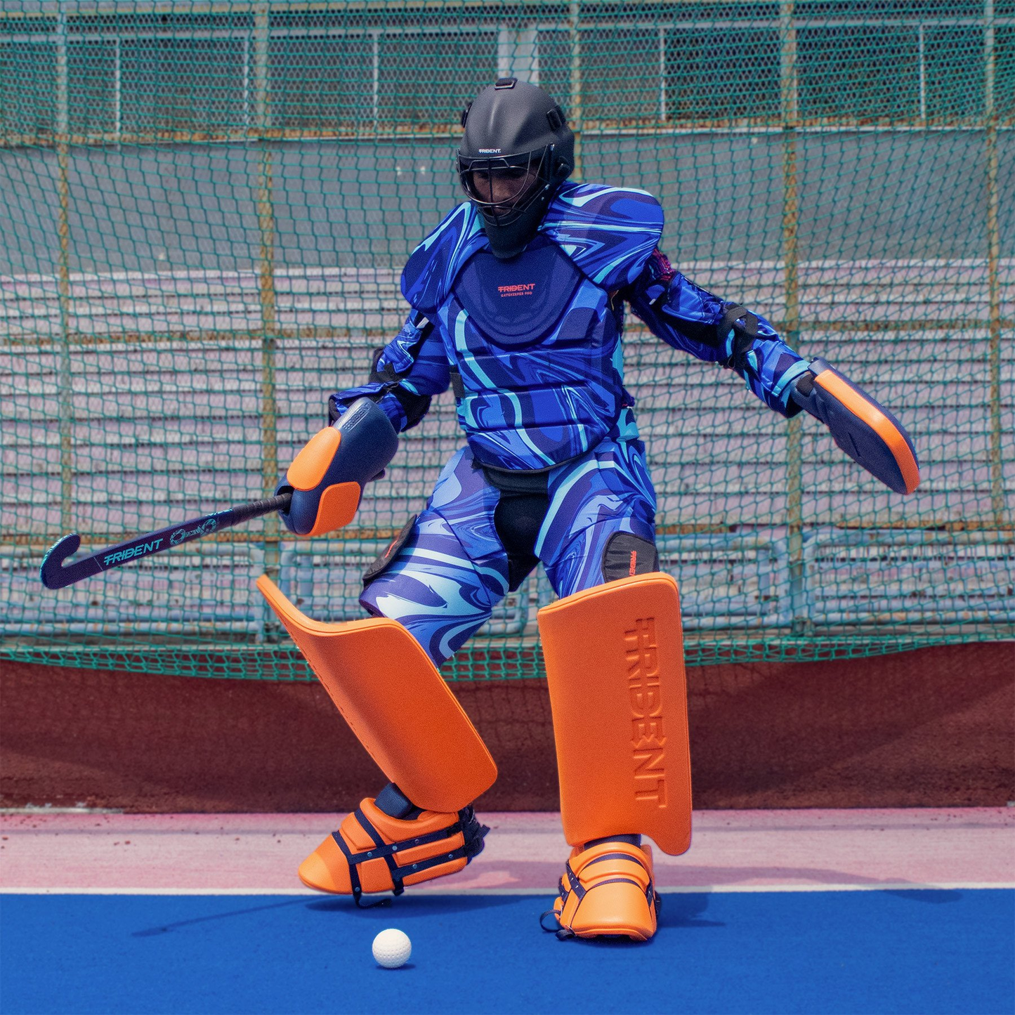 Hockey Goalie Set - Trident New Gatekeeper Pro 2 (Senior) KQ