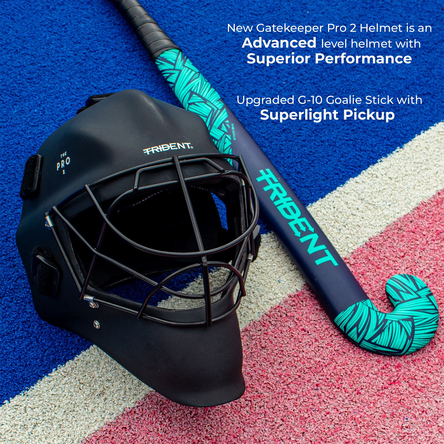 Hockey Goalie Set - Trident New Gatekeeper Pro 2 (Senior) KQ
