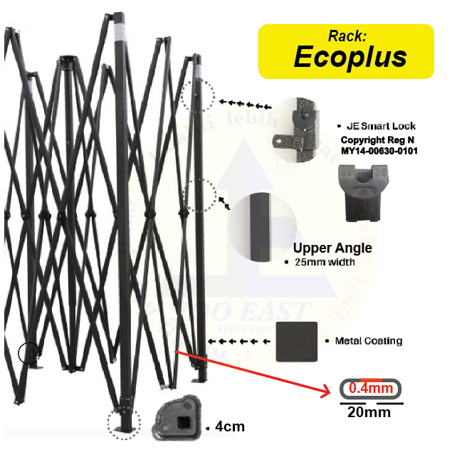 Canopy - ECOPLUS Rack + 520S Canvas (3M x 3M) JE